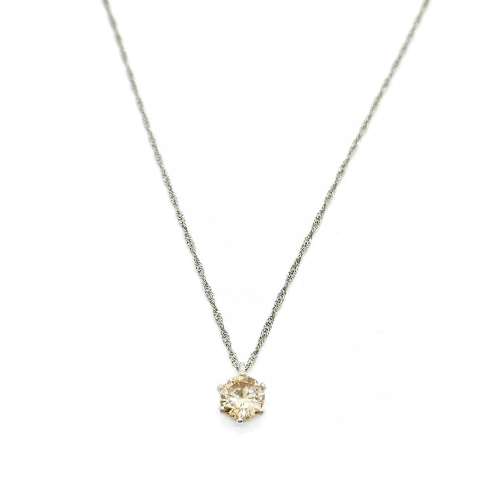 Jewelry Necklace Diamond 0.3ct Platinum 3560436